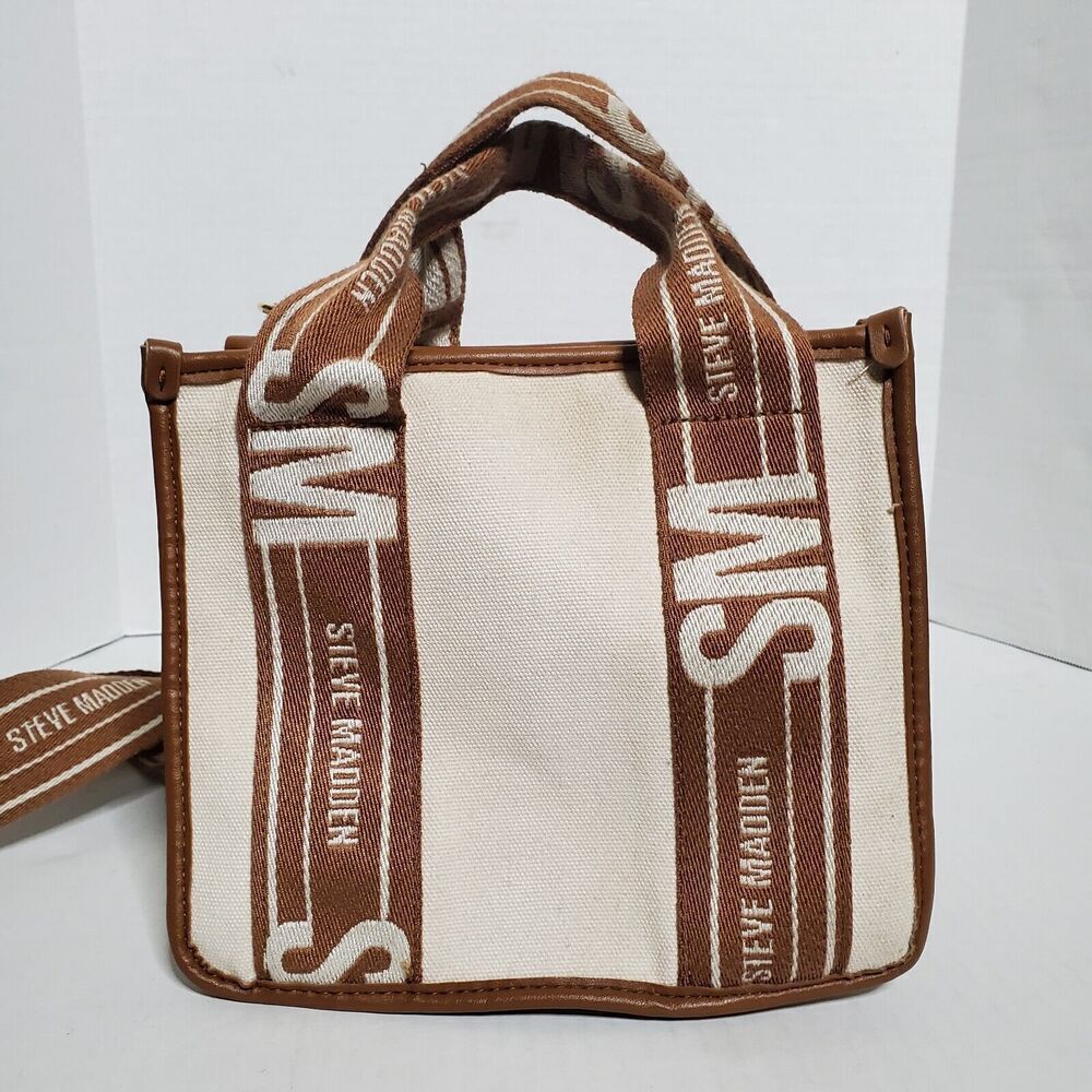 Steve Madden Tiktok Satchel Bwebber Creme Brown Bag Tiktok Viral Purse - Picture 7 of 16